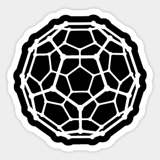 Fullerene Carbon Molecule Sticker